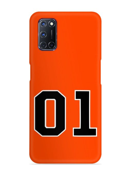 01 Number Snap Case for Oppo A92 Zapvi