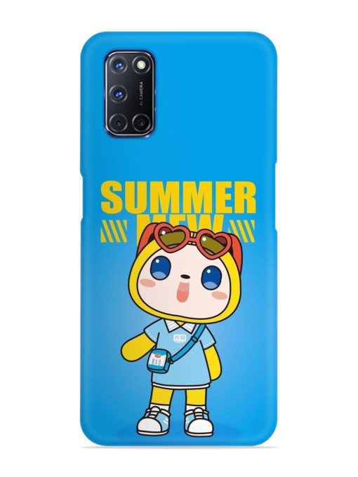 Summer Mew Cartoon Snap Case for Oppo A92 Zapvi