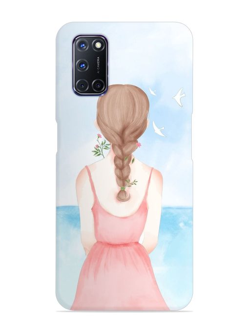 Watercolor Girl Vector Snap Case for Oppo A92