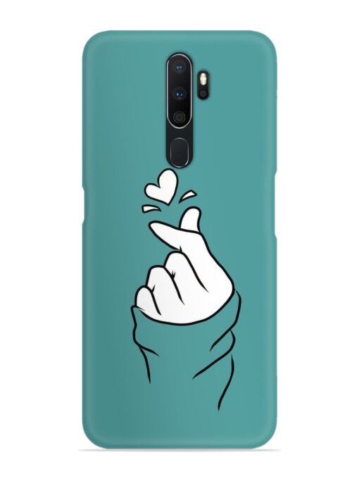 Korean Heart Sign Art Snap Case for Oppo A9 (2020)