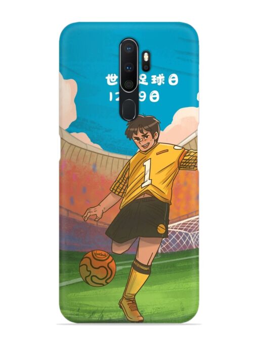 Soccer Kick Snap Case for Oppo A9 (2020) Zapvi