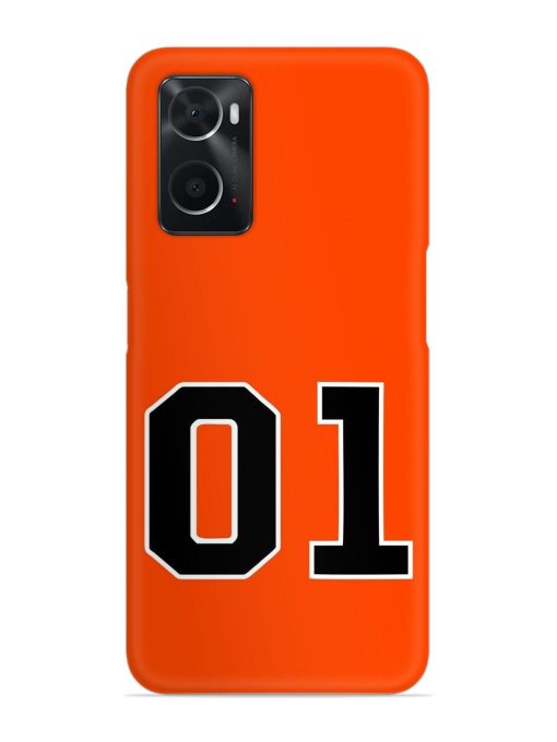 01 Number Snap Case for Oppo A96 Zapvi