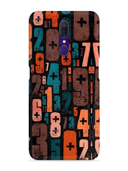 0 To 9 Art Snap Case for Oppo F11 Zapvi