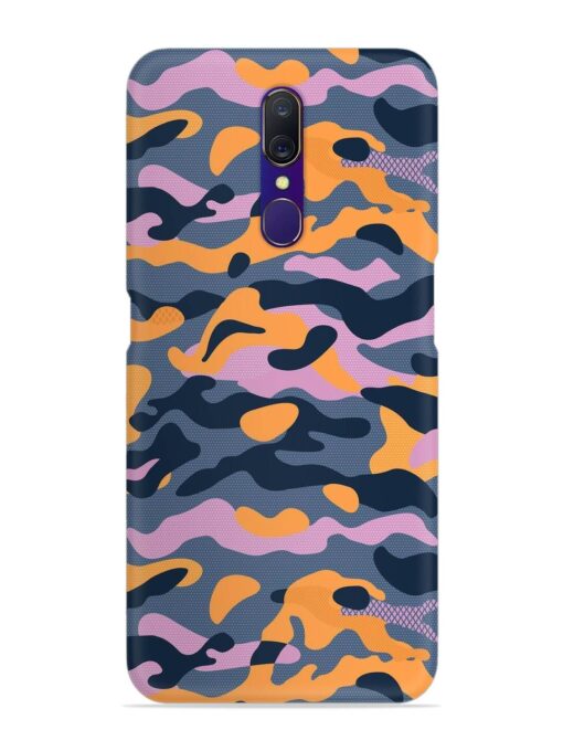 Camouflage Army Military English Orange Art Snap Case for Oppo F11 Zapvi