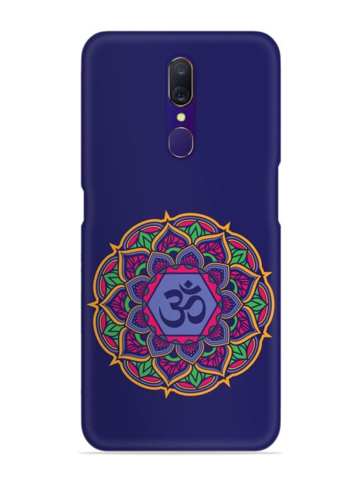 Om Mandala Art Blue Snap Case for Oppo F11