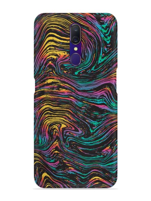 Abstract Liquid Colors Snap Case for Oppo F11