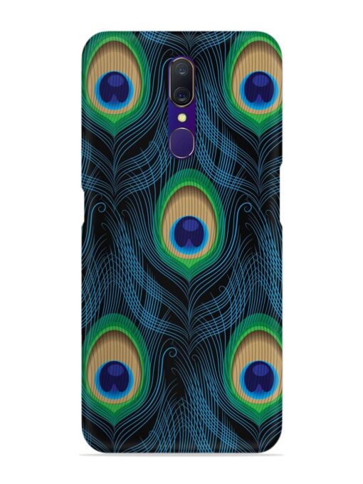 Seamless Pattern Peacock Snap Case for Oppo F11