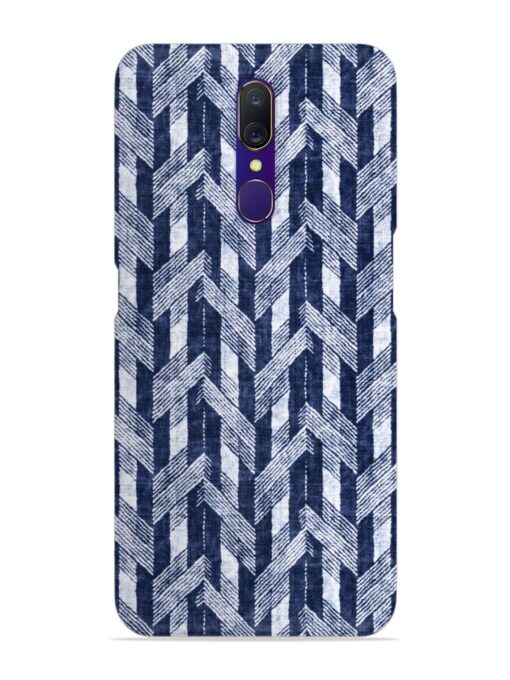 Abstract Herringbone Motif Snap Case for Oppo F11 Zapvi