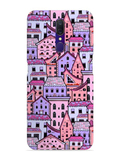 Seamless Pattern Houses Snap Case for Oppo F11 Zapvi