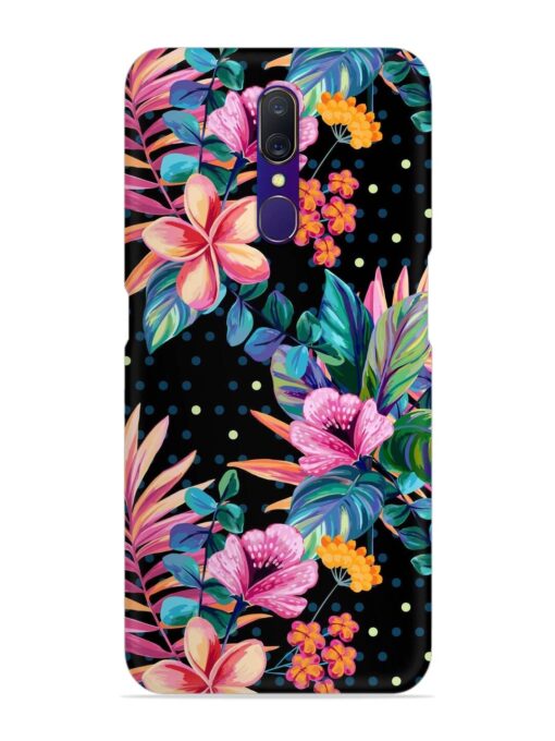 Seamless Floral Pattern Snap Case for Oppo F11