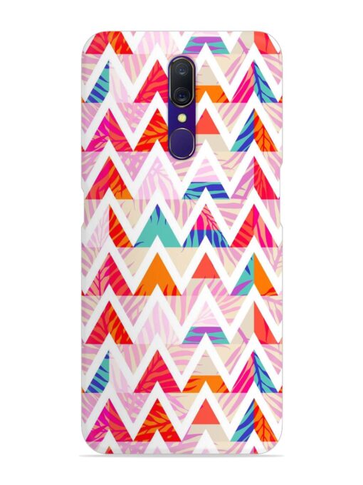 Abstract Triangle Background Snap Case for Oppo F11 Zapvi