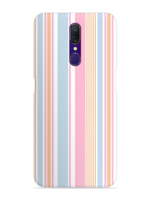 Stripe Seamless Pattern Snap Case for Oppo F11 Zapvi