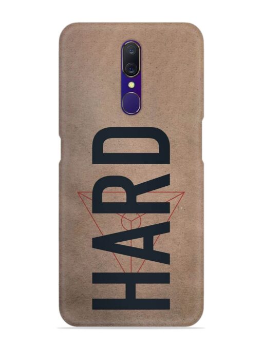 Hard Typo Snap Case for Oppo F11 Zapvi