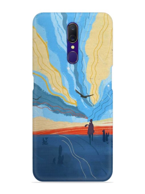 Minimal Abstract Landscape Snap Case for Oppo F11 Zapvi