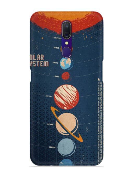 Solar System Vector Snap Case for Oppo F11 Zapvi