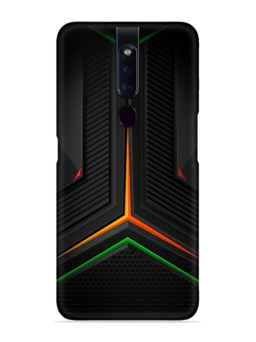 Orange Triangle Light Snap Case for Oppo F11 Pro Zapvi