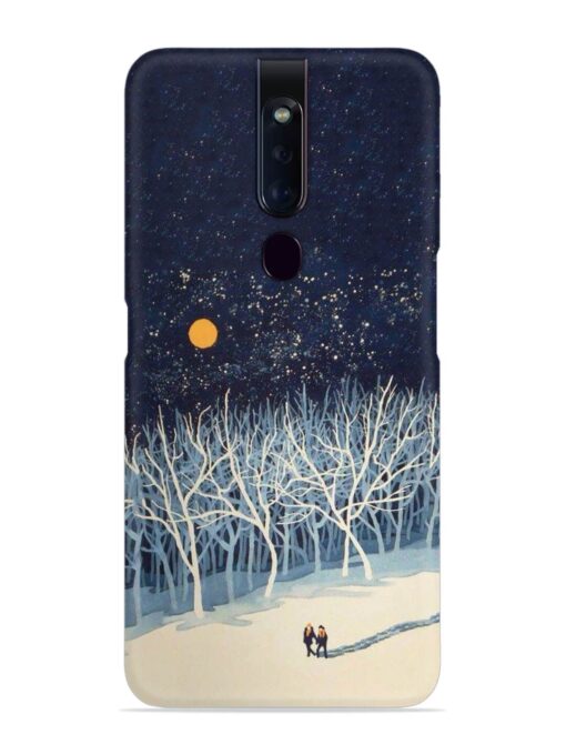 Full Moon Snowshoe Tour Snap Case for Oppo F11 Pro Zapvi