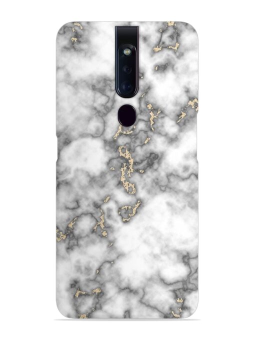 Gray And Gold Marble Snap Case for Oppo F11 Pro