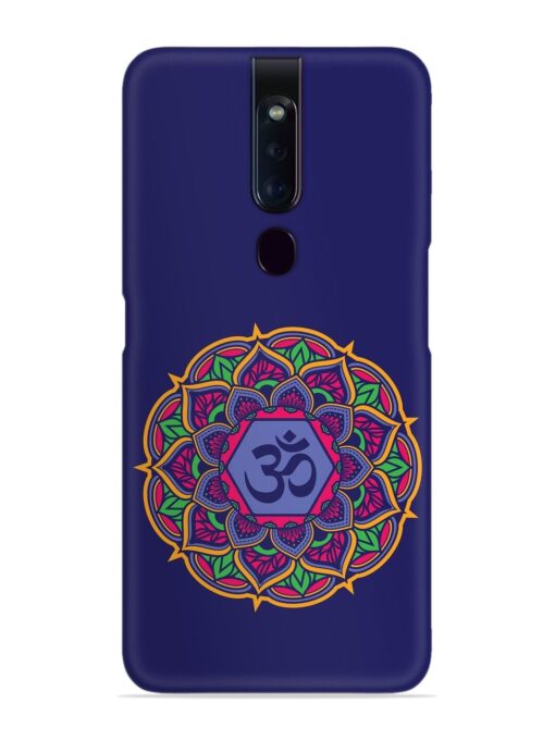 Om Mandala Art Blue Snap Case for Oppo F11 Pro Zapvi