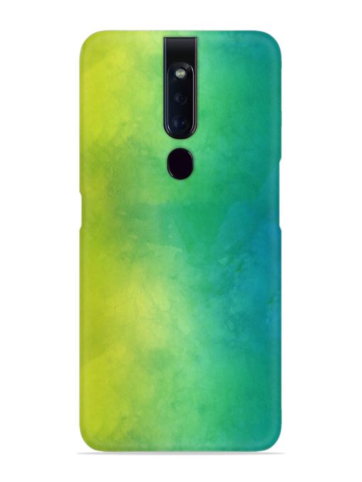 Yellow Green Gradient Snap Case for Oppo F11 Pro