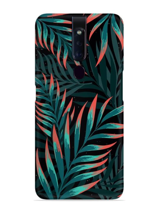 Green Leaf Art Snap Case for Oppo F11 Pro