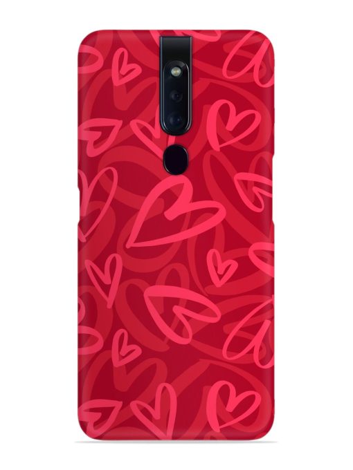 Seamless Romantic Pattern Snap Case for Oppo F11 Pro Zapvi