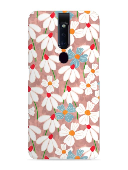 Abstract Petal Flowers Snap Case for Oppo F11 Pro Zapvi