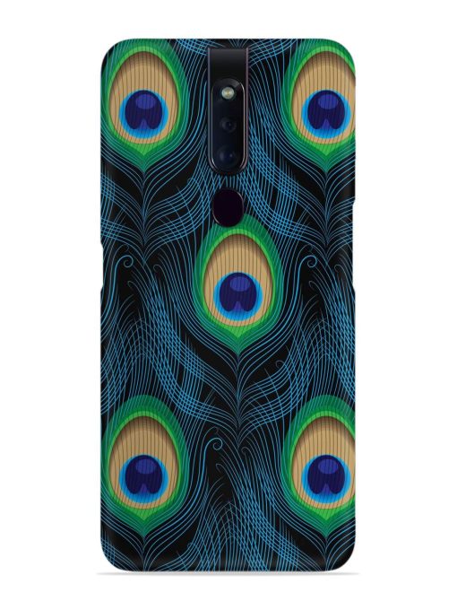 Seamless Pattern Peacock Snap Case for Oppo F11 Pro