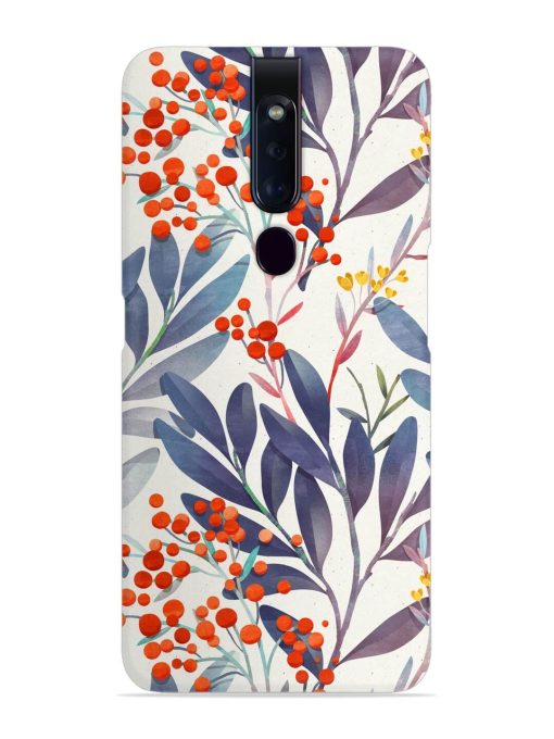 Seamless Floral Pattern Snap Case for Oppo F11 Pro Zapvi