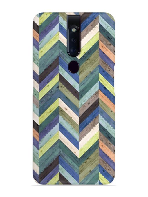 Chevron Random Color Snap Case for Oppo F11 Pro Zapvi