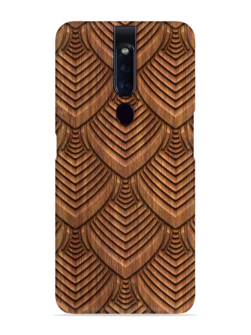 Carved Pattern On Snap Case for Oppo F11 Pro