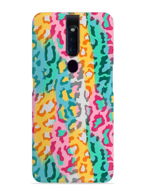 Seamless Vector Colorful Snap Case for Oppo F11 Pro Zapvi