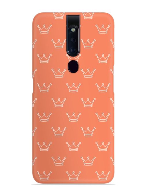 Hand Drawn Crown Snap Case for Oppo F11 Pro