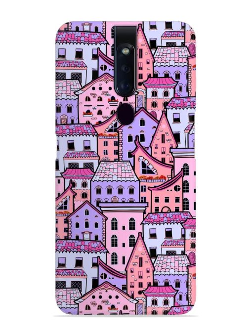 Seamless Pattern Houses Snap Case for Oppo F11 Pro Zapvi