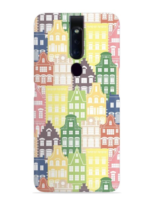 Seamless Shapes Pattern Snap Case for Oppo F11 Pro