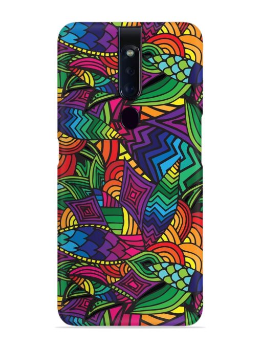 Abstract Multicolor Seamless Snap Case for Oppo F11 Pro Zapvi