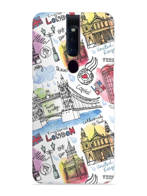 Vector London Landmark Snap Case for Oppo F11 Pro Zapvi