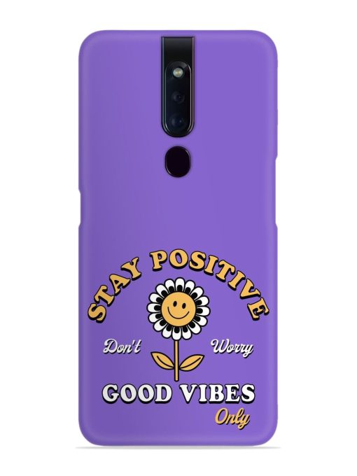 Retro Positive Flower Snap Case for Oppo F11 Pro