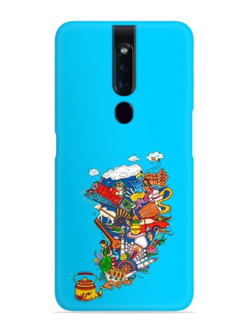 Vector Design Indian Snap Case for Oppo F11 Pro