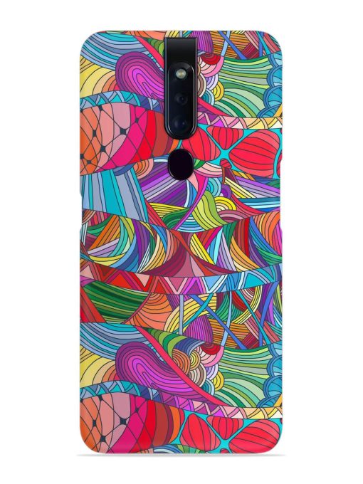 Seamless Patterns Hand Drawn Snap Case for Oppo F11 Pro