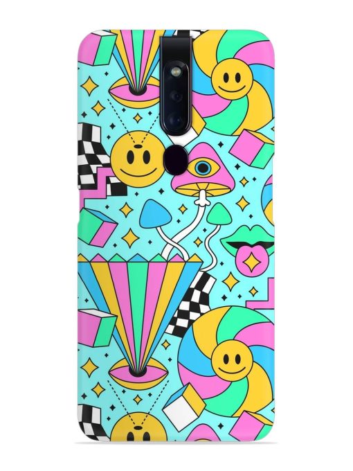 Trippy Rainbow 60S Snap Case for Oppo F11 Pro Zapvi