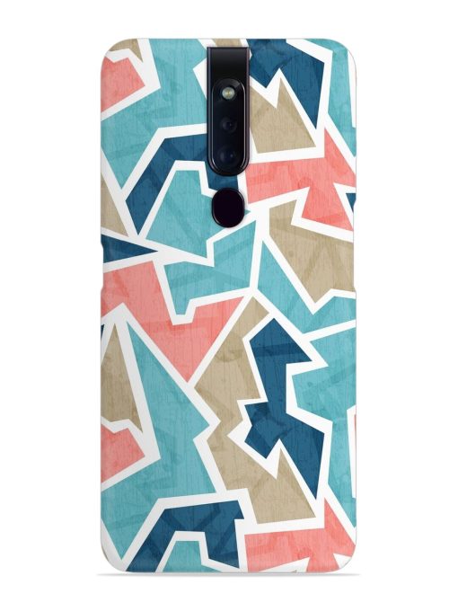 Vintage Geometric Triangle Snap Case for Oppo F11 Pro Zapvi