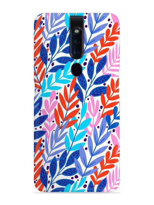 Bright Floral Tropical Snap Case for Oppo F11 Pro Zapvi