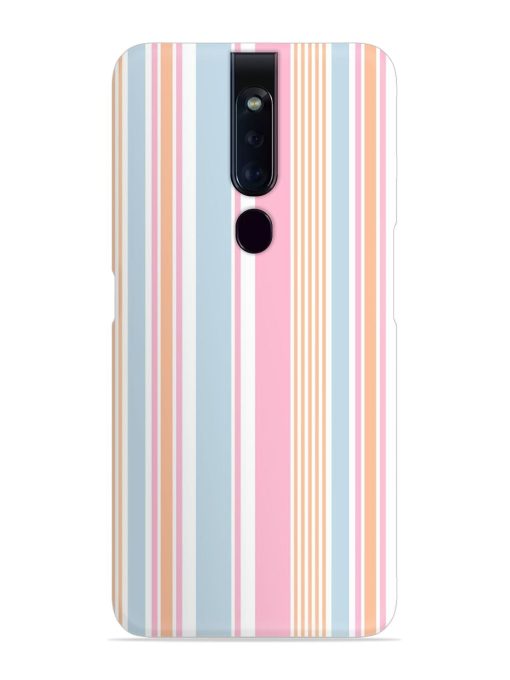 Stripe Seamless Pattern Snap Case for Oppo F11 Pro Zapvi