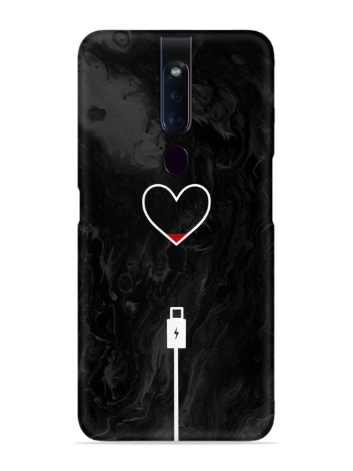 Heart Charging Vector Snap Case for Oppo F11 Pro Zapvi