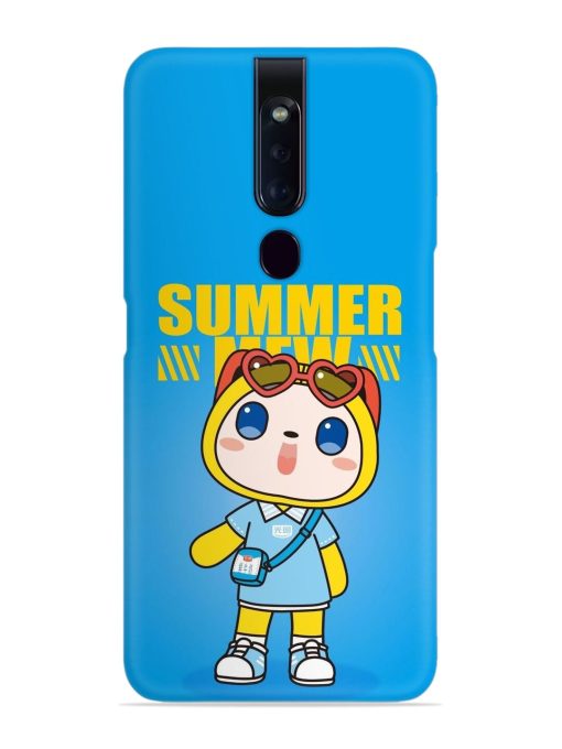 Summer Mew Cartoon Snap Case for Oppo F11 Pro