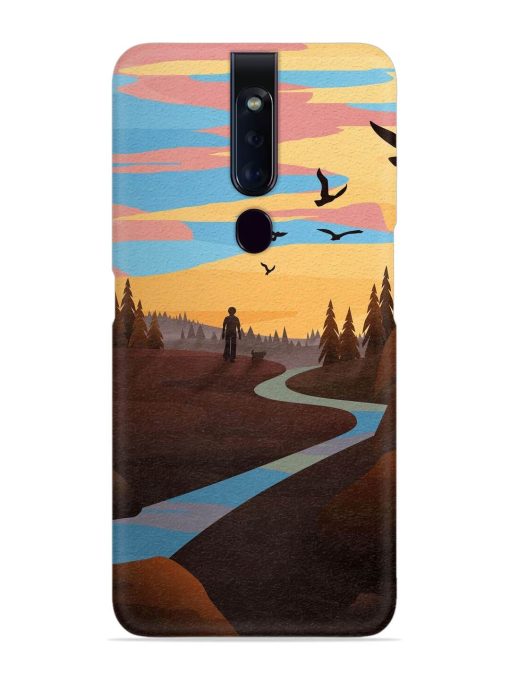 Natural Landscape Art Snap Case for Oppo F11 Pro Zapvi