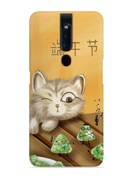 Cat Scorpion Dancing Snap Case for Oppo F11 Pro