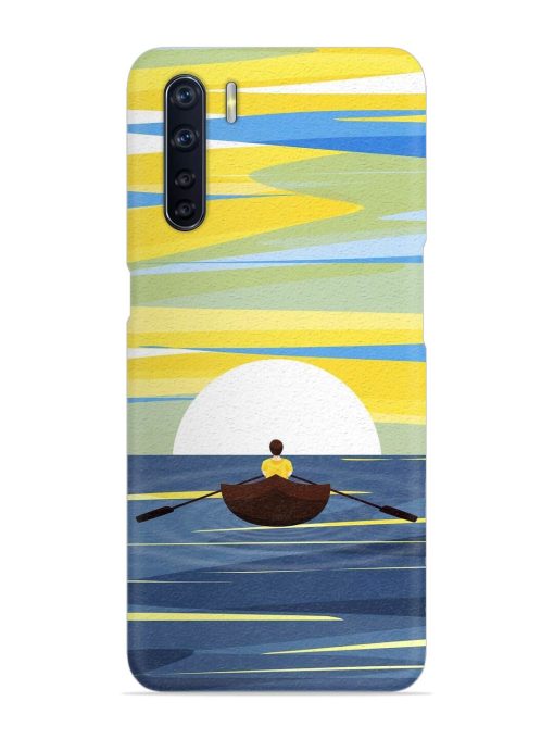 Rowing Person Ferry Paddle Snap Case for Oppo F15