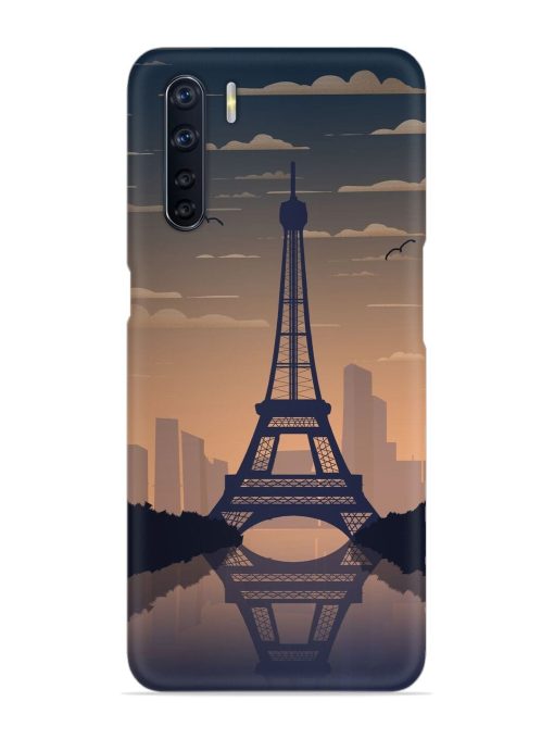 France Paris Eiffel Tower Gradient Snap Case for Oppo F15